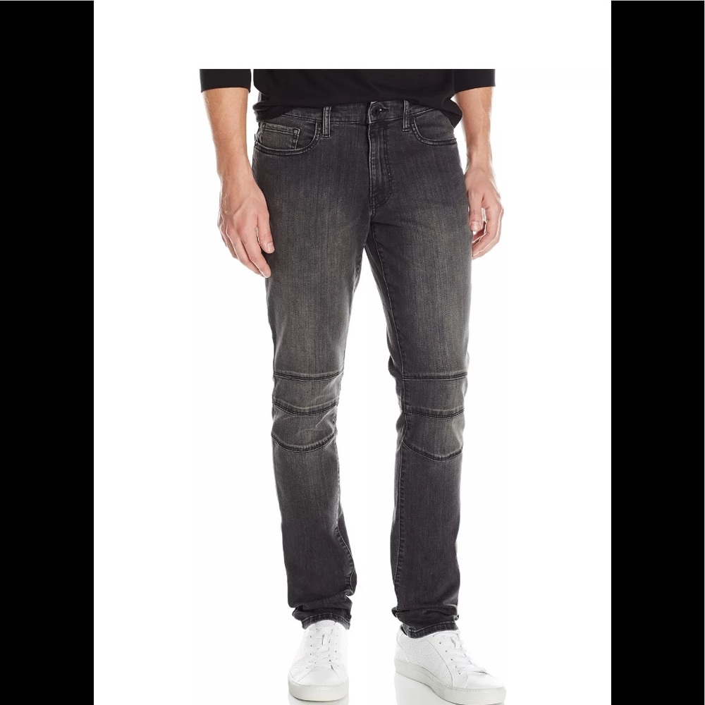 Kenneth Cole Reaction NWT Skinny Moto Jeans 31-30